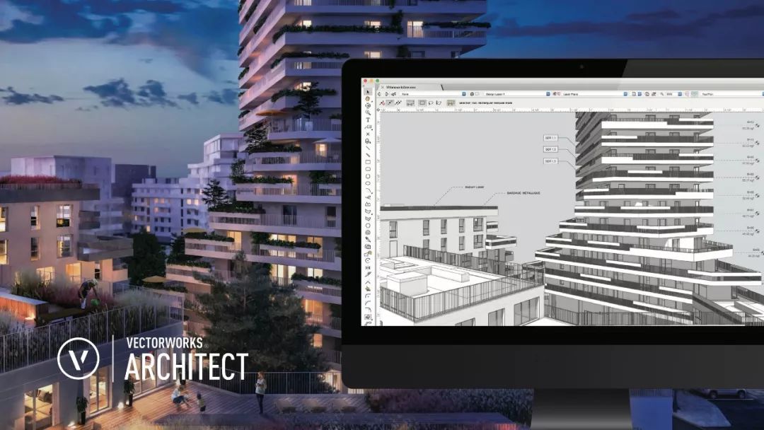 vectworks2019:我既能建模，也能出平立剖效果图施工图，还能排版